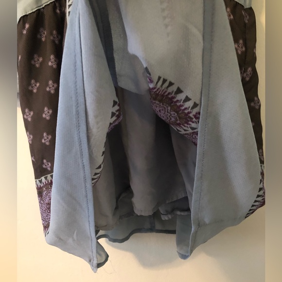 Free People Santa Cruz Mini Dress Kimono Sleeve Festival Boho Hippie - Picture 7 of 8